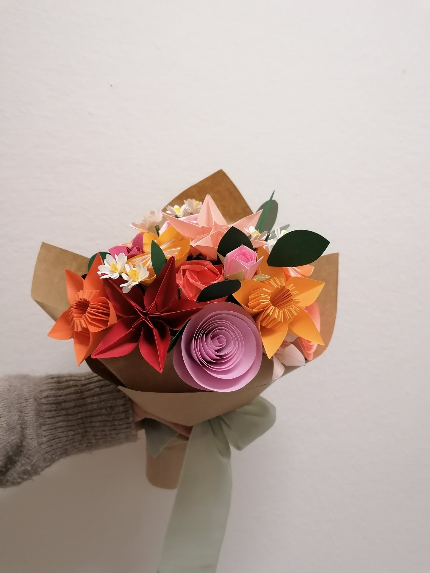Mazzo di fiori origami - grande