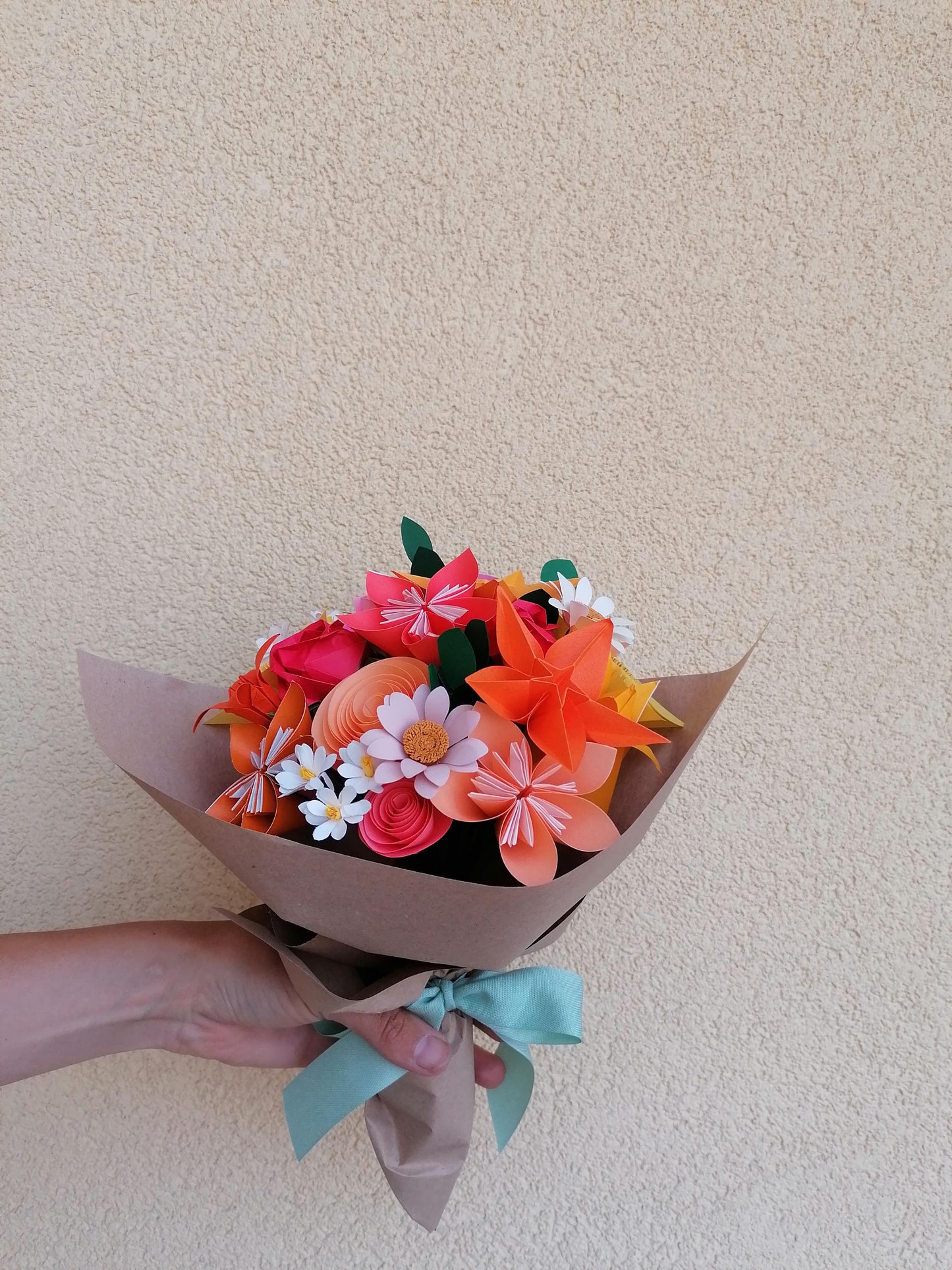 Mazzo di fiori origami - grande