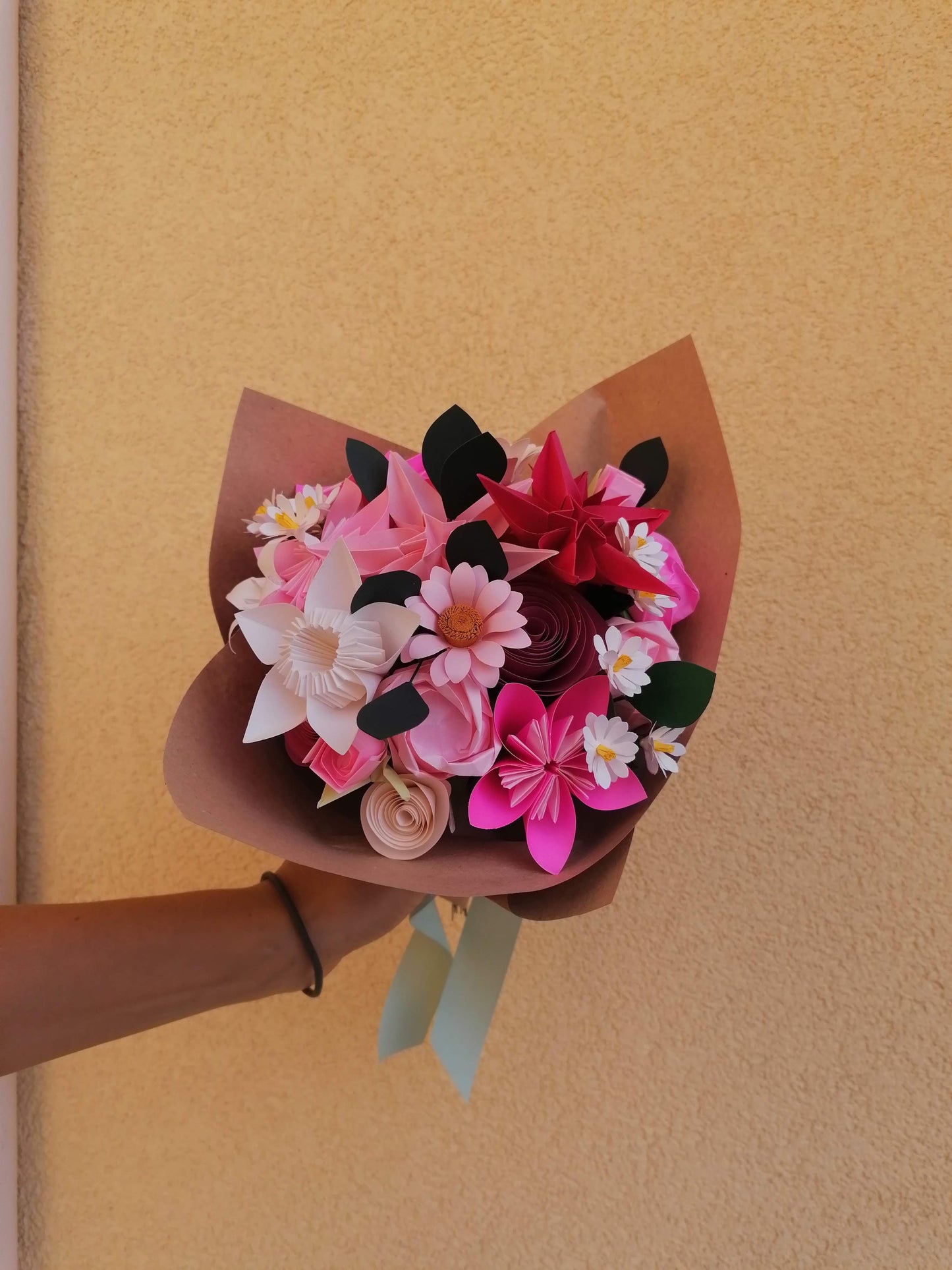 Mazzo di fiori origami - grande
