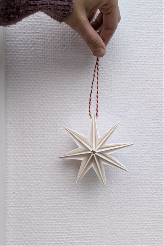 Christmas ornament - star origami