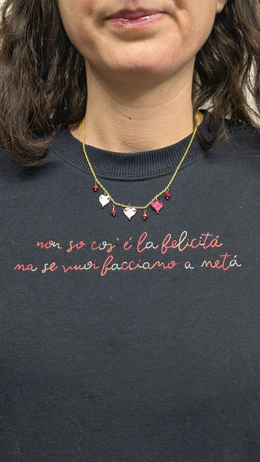 Collana "INTRECCI" - mini cuori